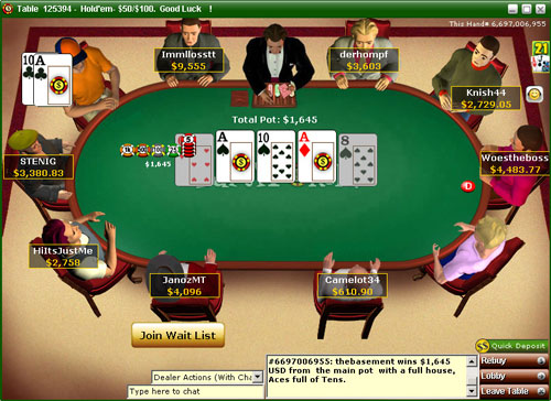 poker gratuit avec party poker